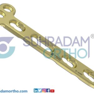 2.4/2.7mm LCP T Dorsal Distal Radius Locking Plate 3 Hole Head
