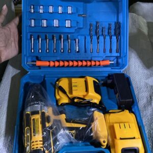 Battery Powered Drill Machine Double Battery